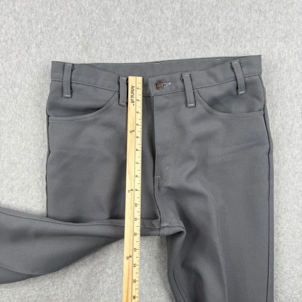 Vintage Levis‎ Pants Mens Fits 34x33 Gray 517 Sta Prest 70s Dacron Made in USA